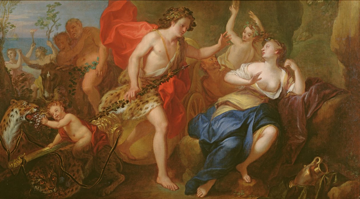 Bacchus ve Ariadne by French School
