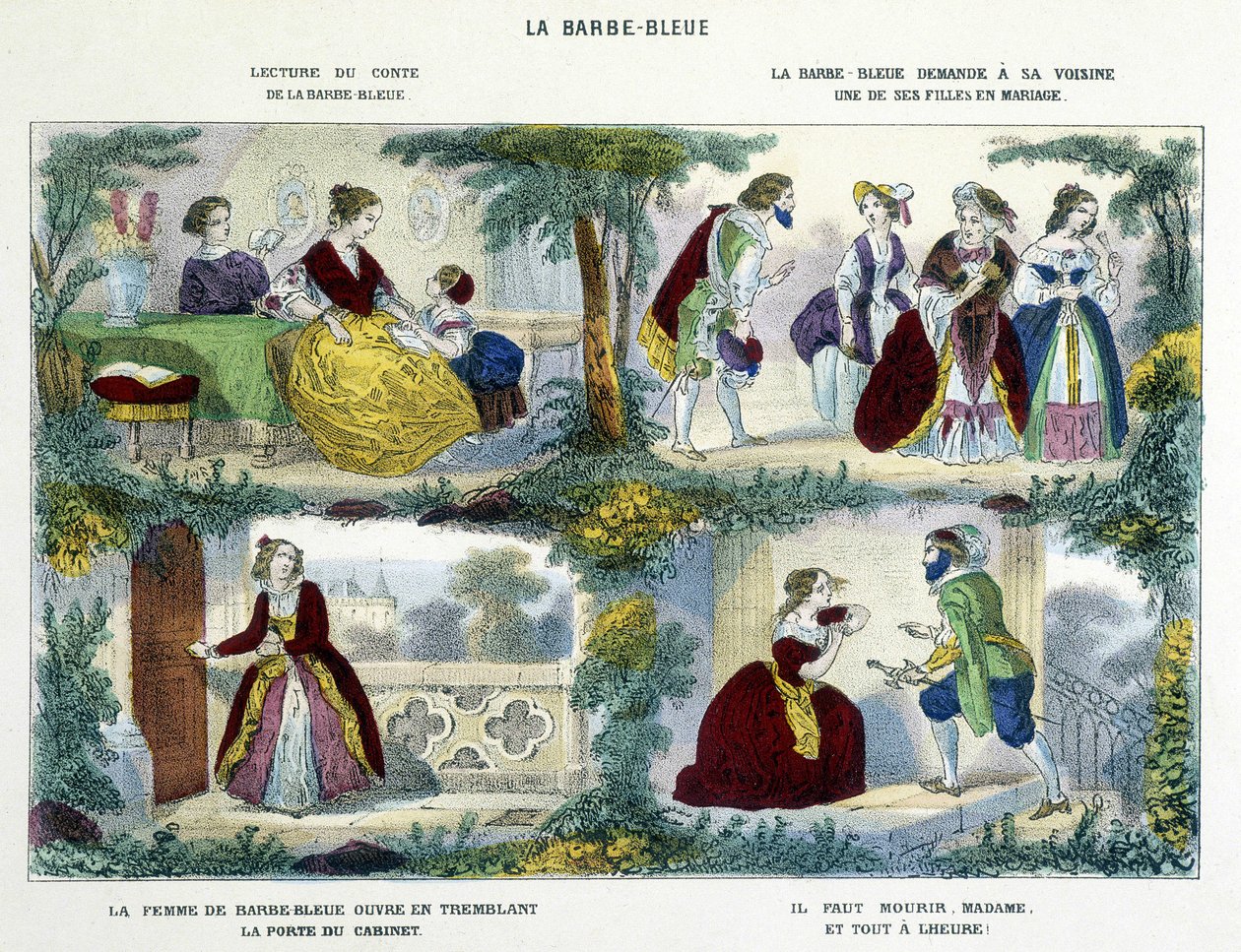 Barbe-Bleue - Perrault, ed. Haguenthal by French School