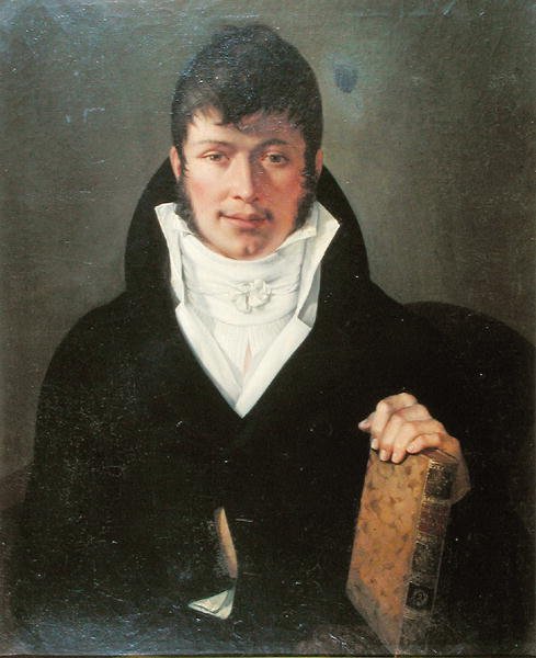 Baron Anselme Balthazar Richerand (1779-1840) (tuval üzerine yağlı boya) by French School