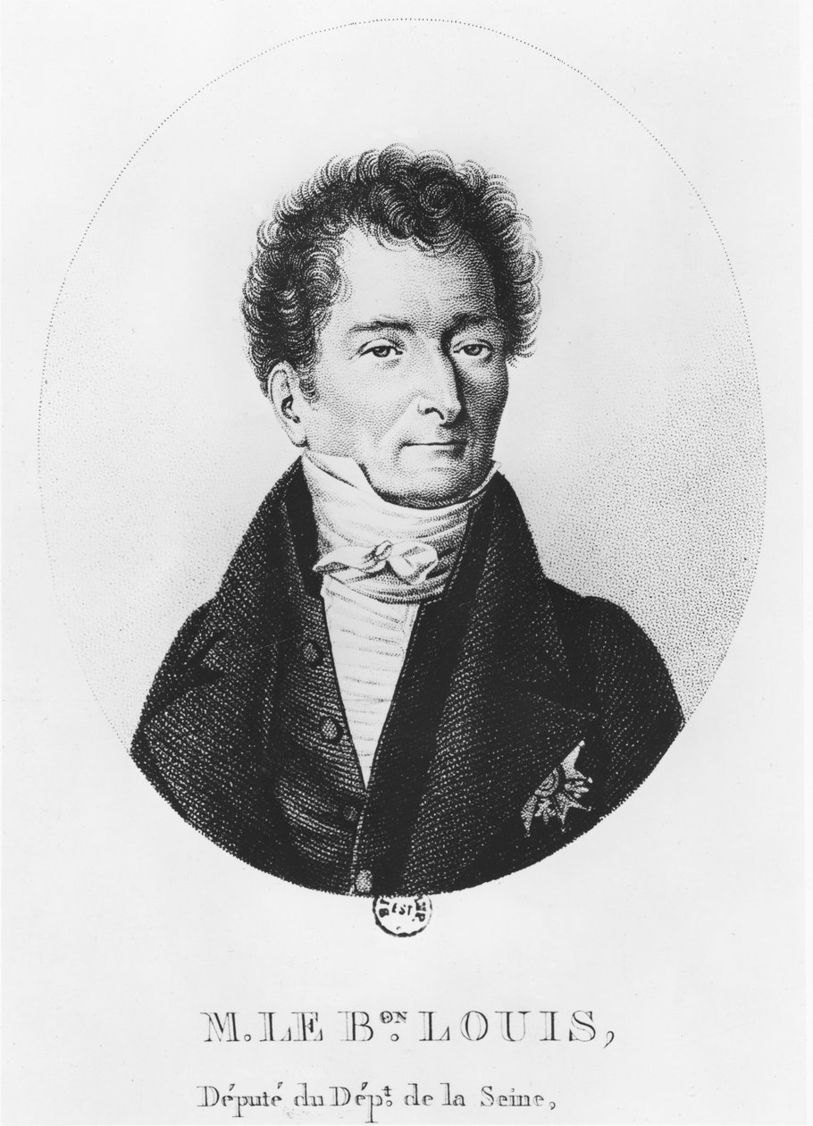 Baron Joseph Dominique Louis (gravür) by French School