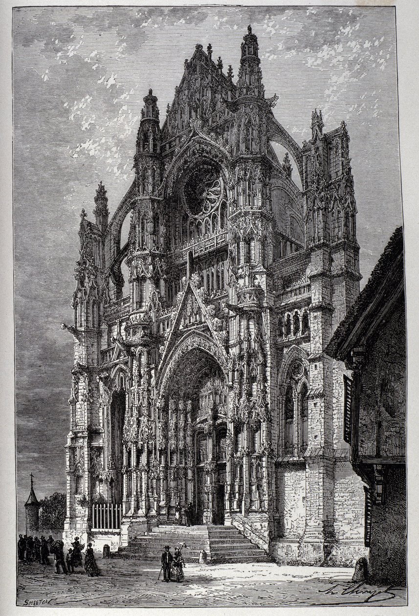 Beauvais Katedrali - gravür by French School
