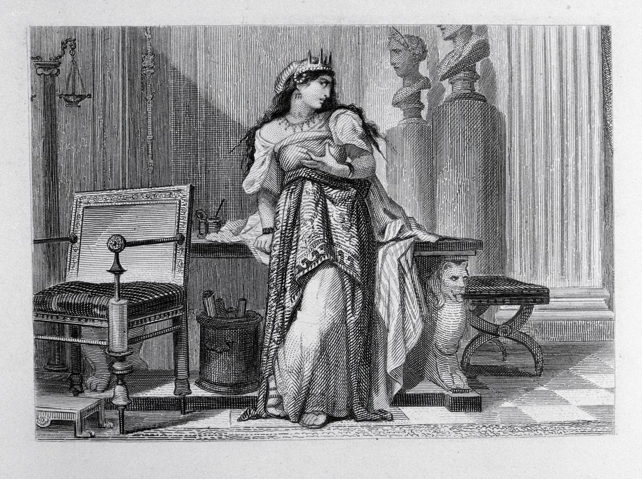 Berenice, Jean Racine tarafından Berenice için illüstrasyon (1639-99) by French School