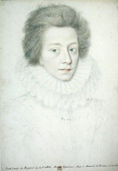 Bernard de Nogaret de La Vallette (1592-1661) Epernon Dükü (kağıt üzerine kurşun kalem) by French School