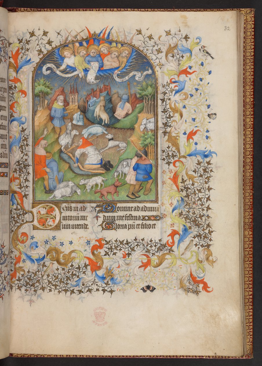 Saat Kitabı, Add MS 32454 f.32r, Fransa by French School