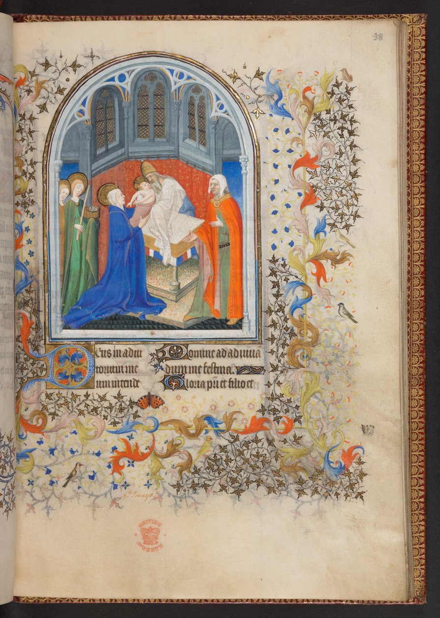 Saat Kitabı, Add MS 32454 f.38r, Fransa by French School