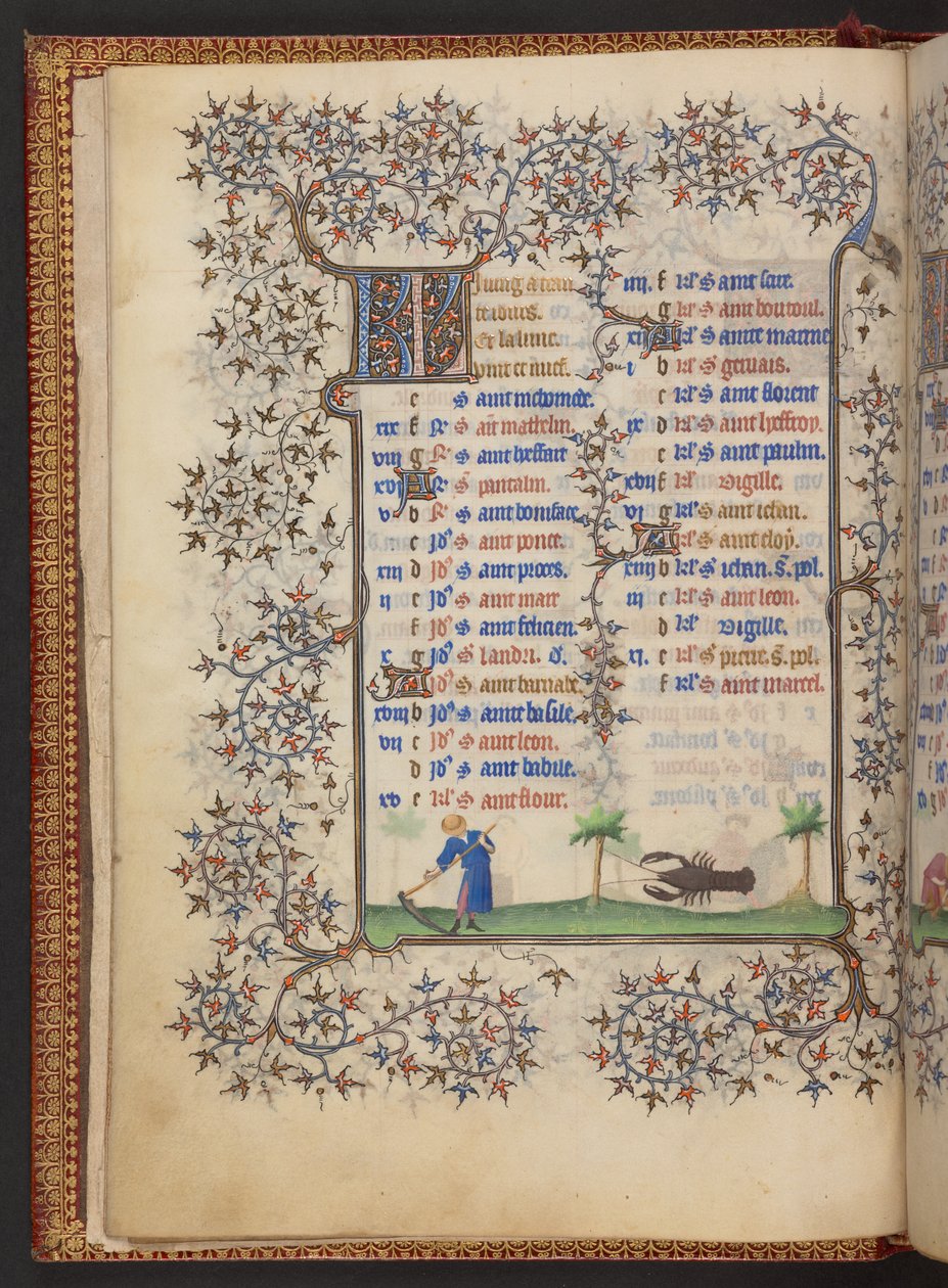 Çalışma Saatleri Kitabı, Add MS 32454 f.4v, Fransa by French School