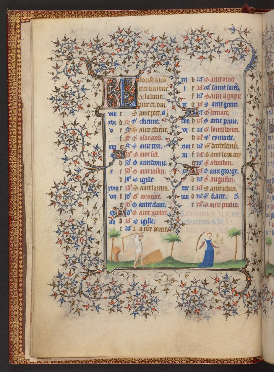 Çalışma Saatleri Kitabı, Add MS 32454 f.5v, Fransa by French School