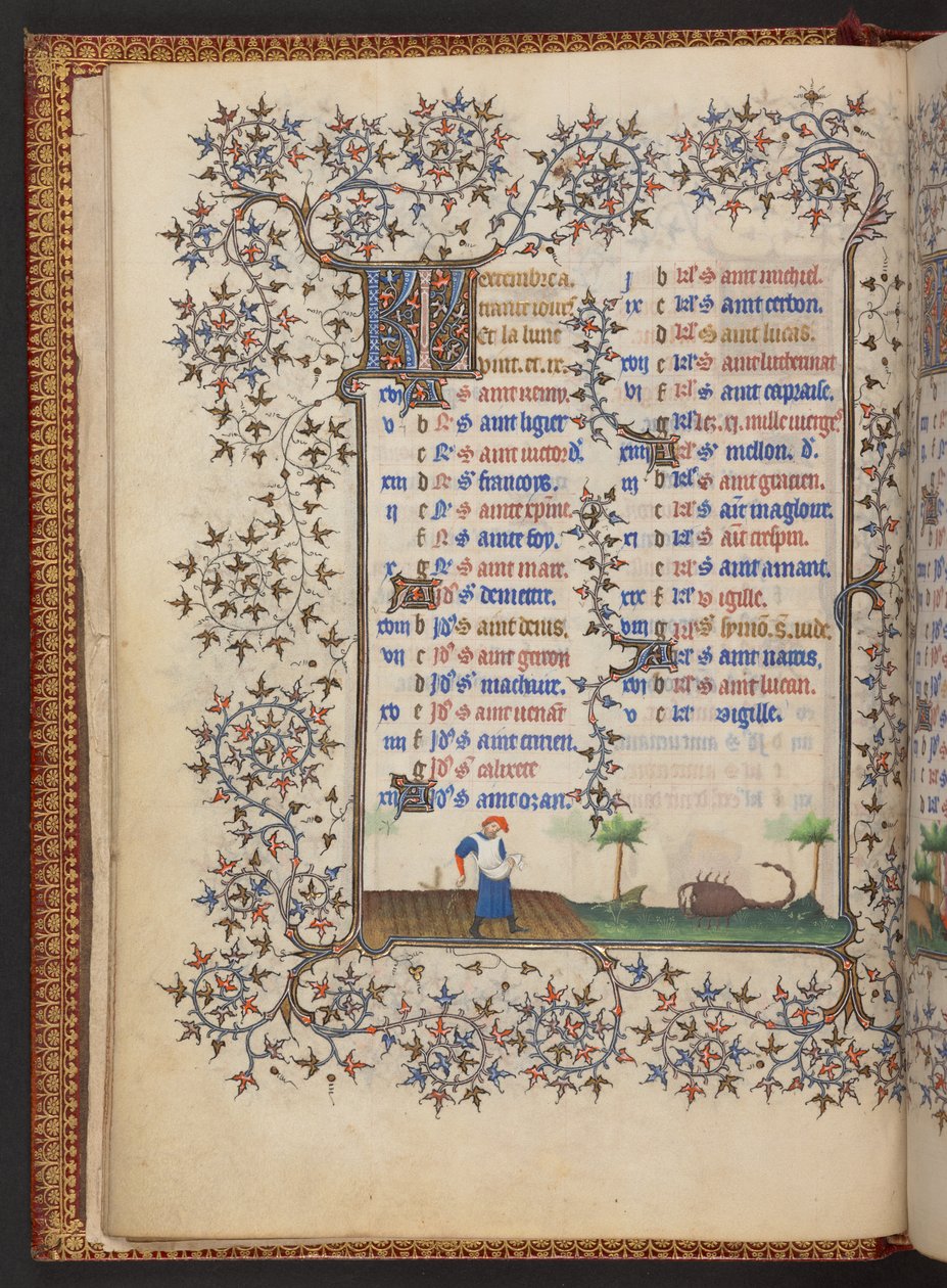 Saat Kitabı, Add MS 32454 f.6v, Fransa by French School