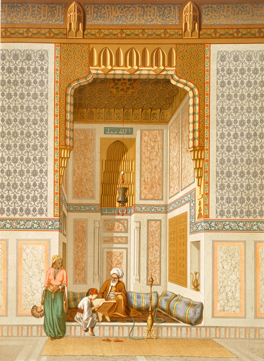 Bordeyny Camii, Kahire (renkli taş) by French School