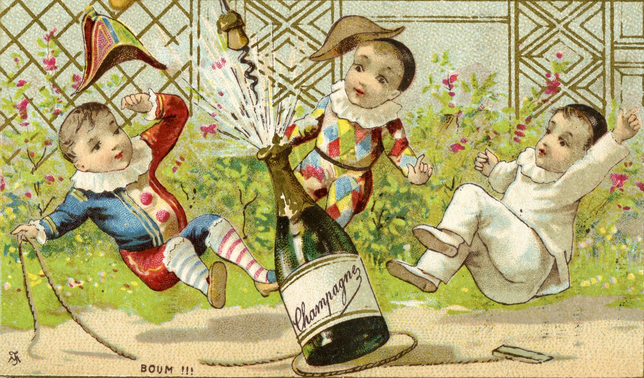 Bum!!! Şampanya!, c.1895 (ayrıca bkz. 488393) by French School