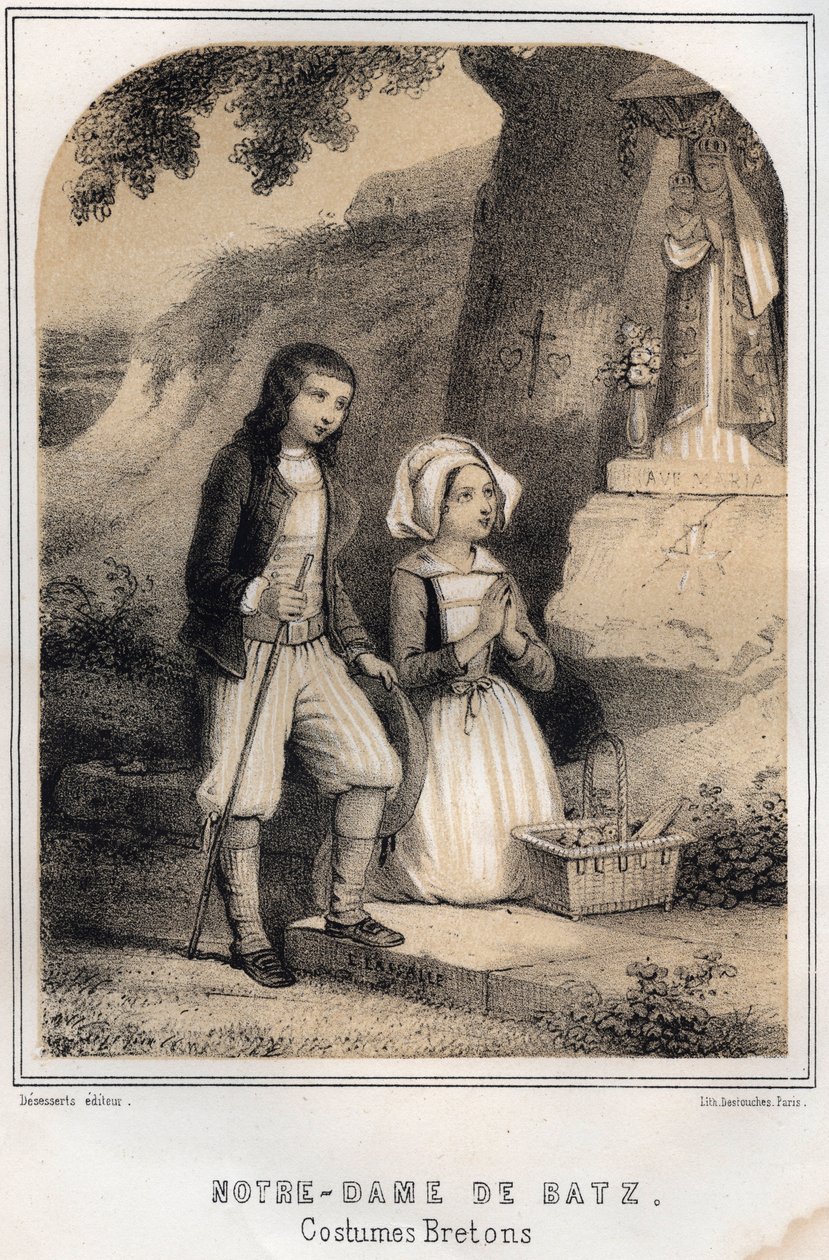 Breton Kostümleri - Notre-Dame de Batz - MORING MICHEL