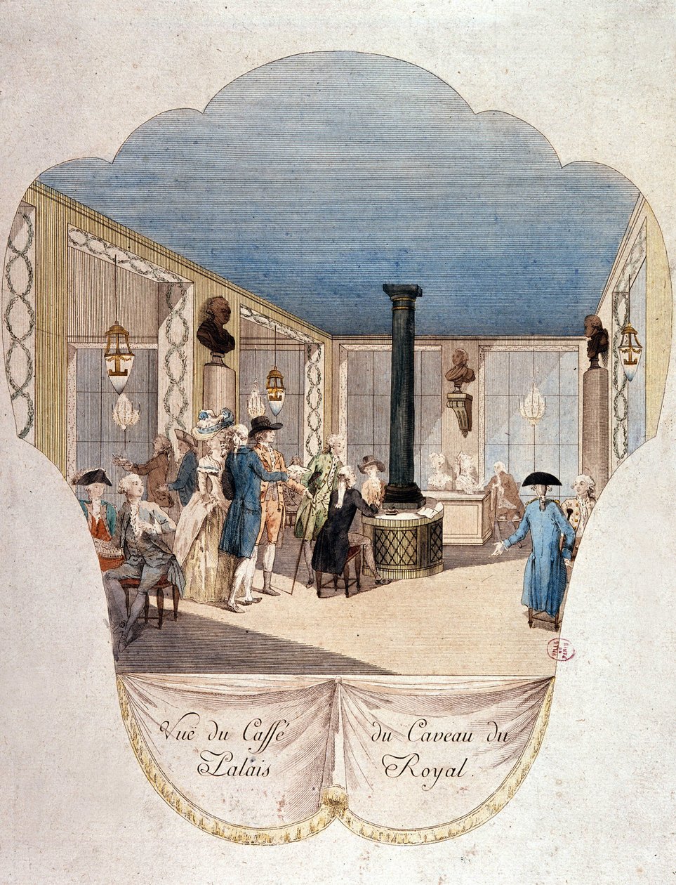 Cafe du Caveau du Palais Royal, Paris by French School