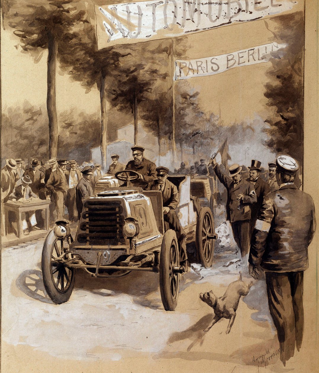 Paris ve Berlin arasında araba yarışı by French School