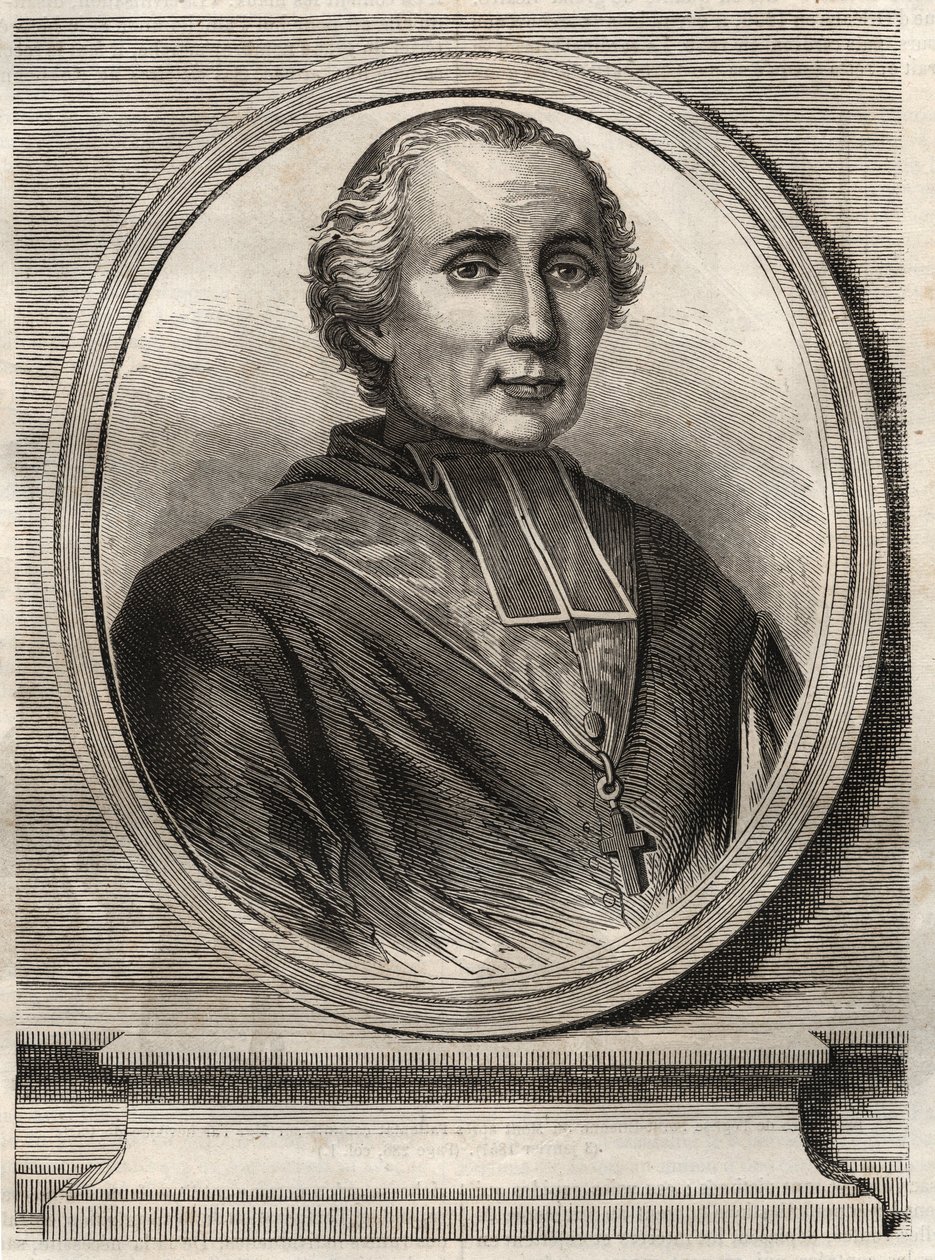 Kardinal Francois-Nicolas-Madeleine (Francois Nicolas Madeleine) Morlot 1795-1862 - Paris Arşivi ve Kardinal - by French School
