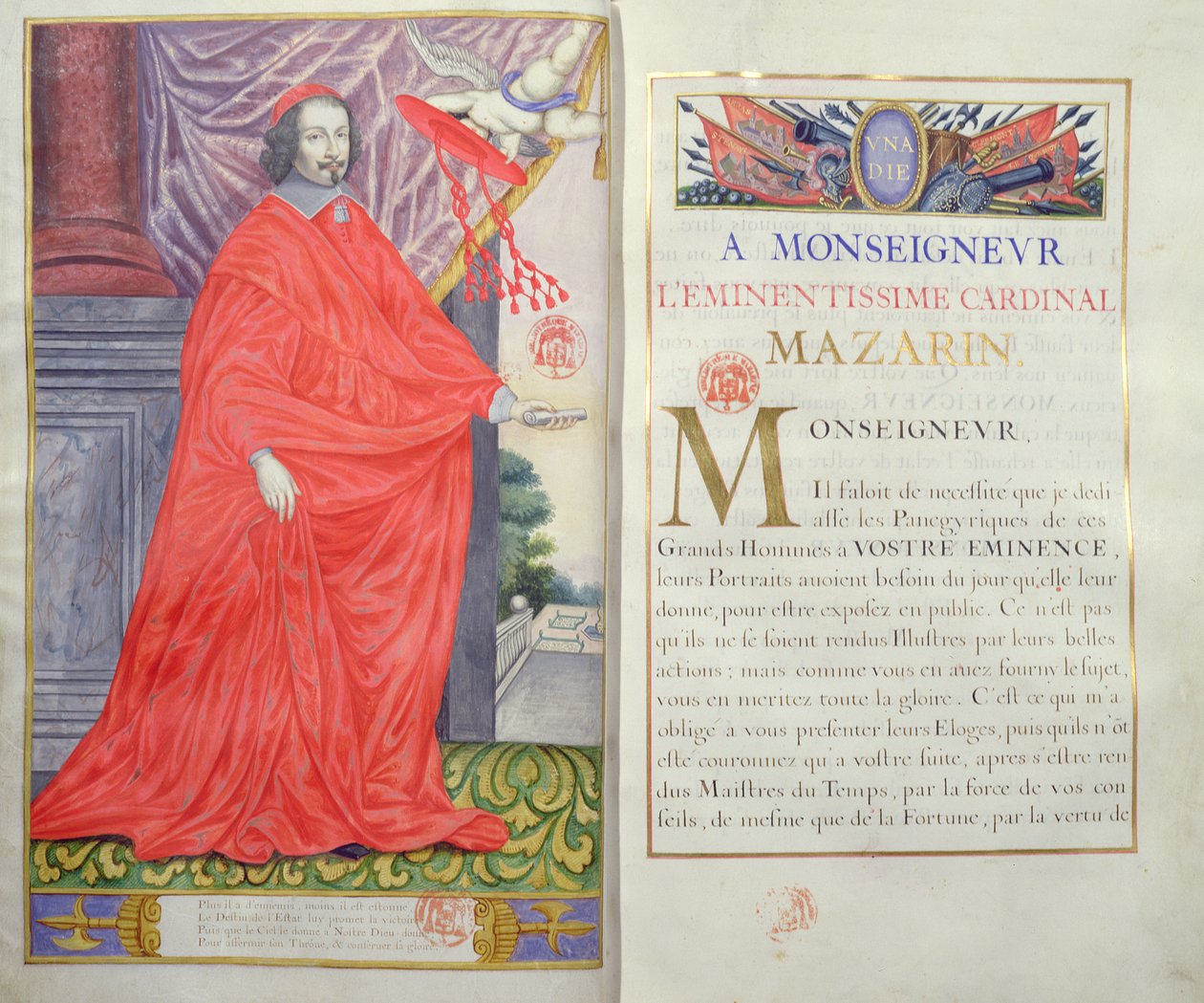 Kardinal Mazarin, Les Panegyriques des Hommes Illustres de Notre Siecle