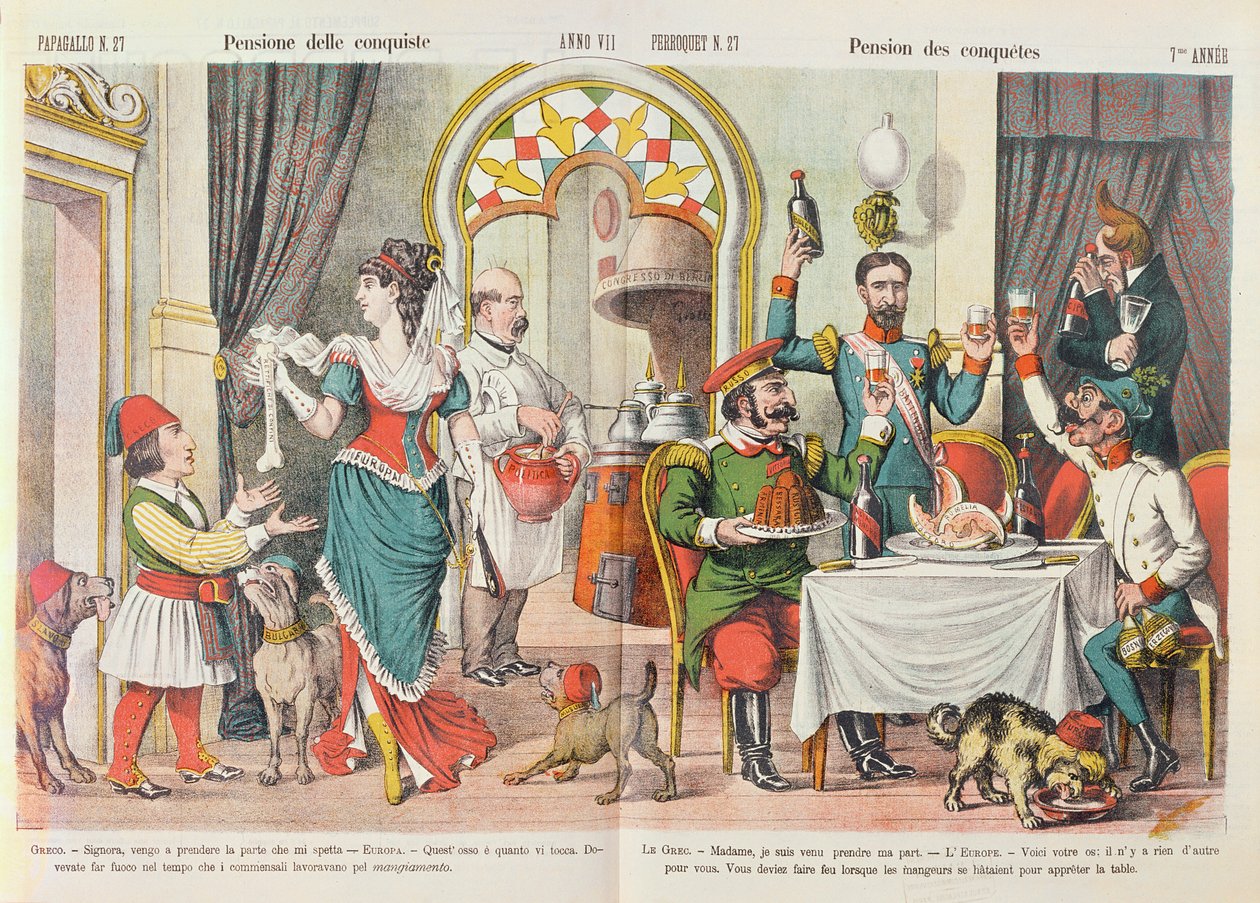 1878 Berlin Kongresi karikatürü, Le Perroquet dergisi 1879