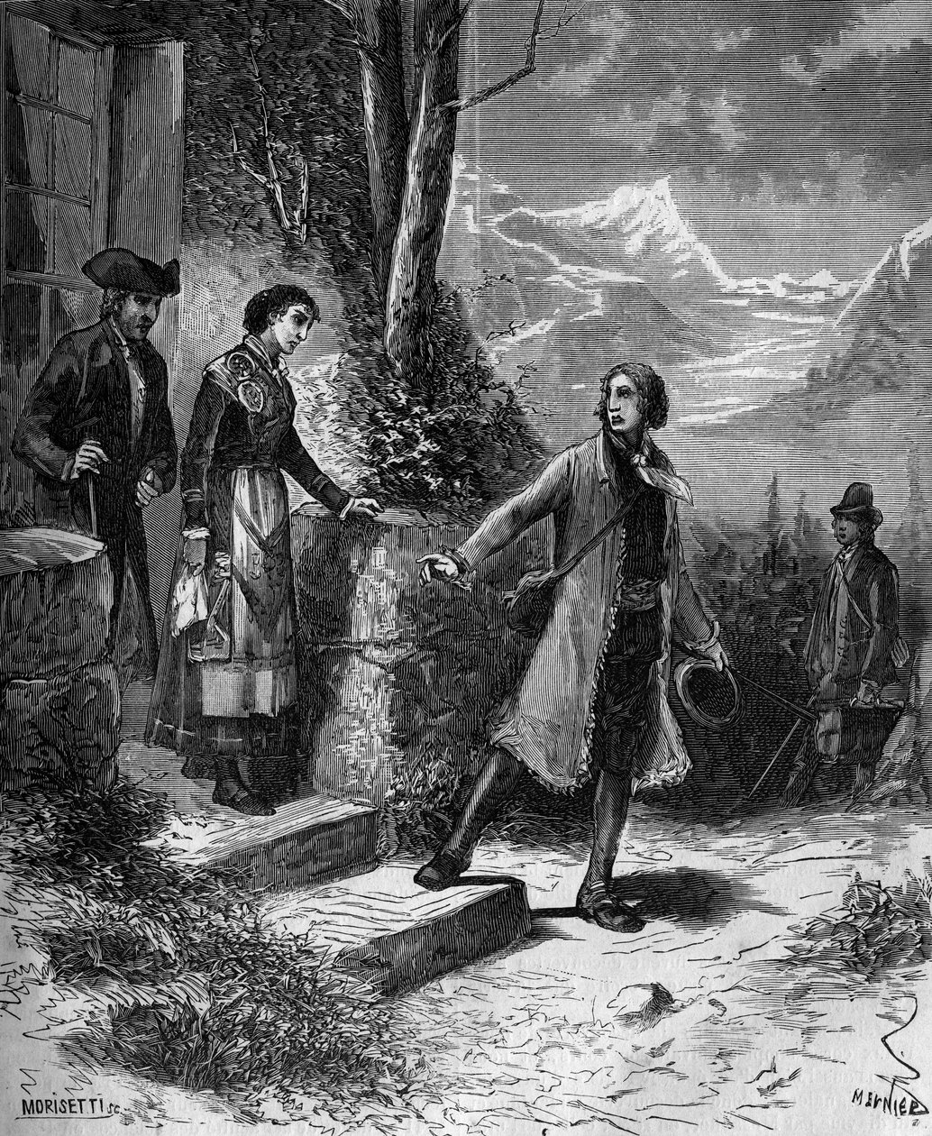 Carl Von Linne doğa bilimci ve İsveçli yazar (1707 - 1778) nişanlısını İngiltere ve Hollanda