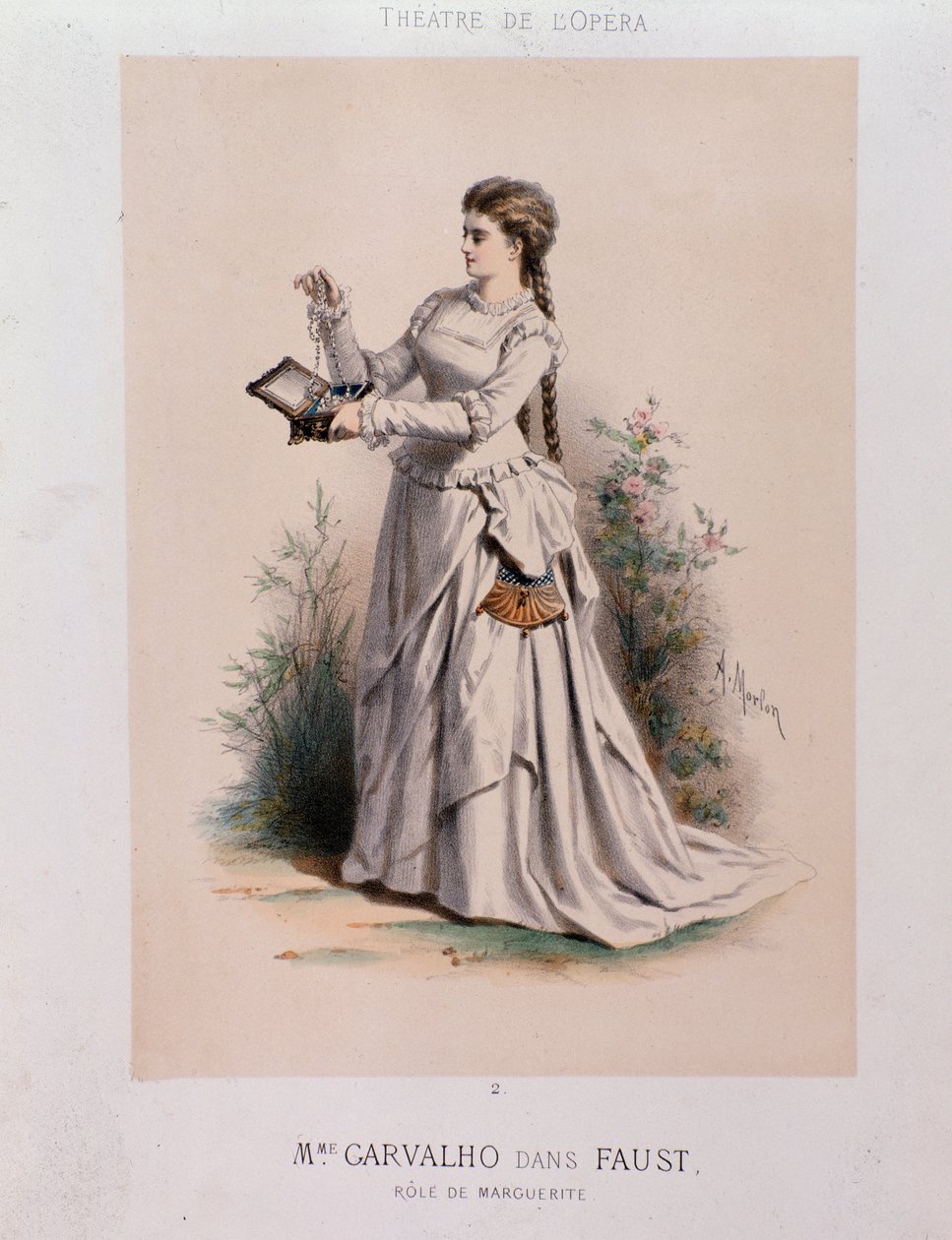 Carolyne Carvalho (1827-1895) Fransız soprano, Charles Gounod