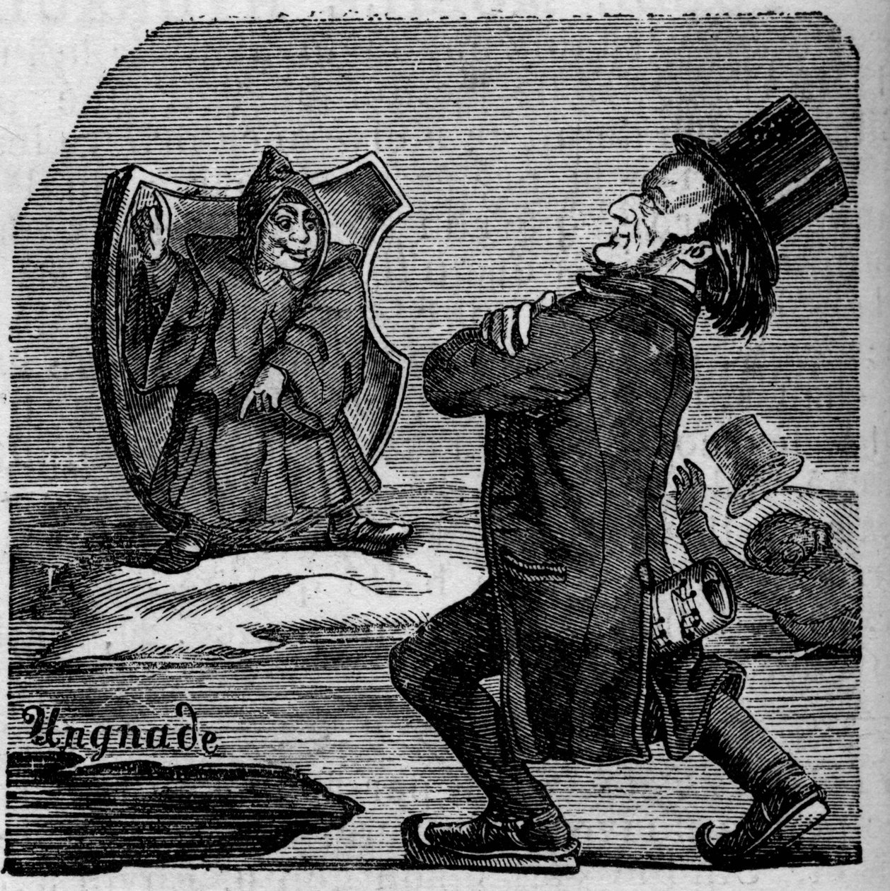 Alman besteci Richard Wagner'in (1813-1883) karikatürü by French School
