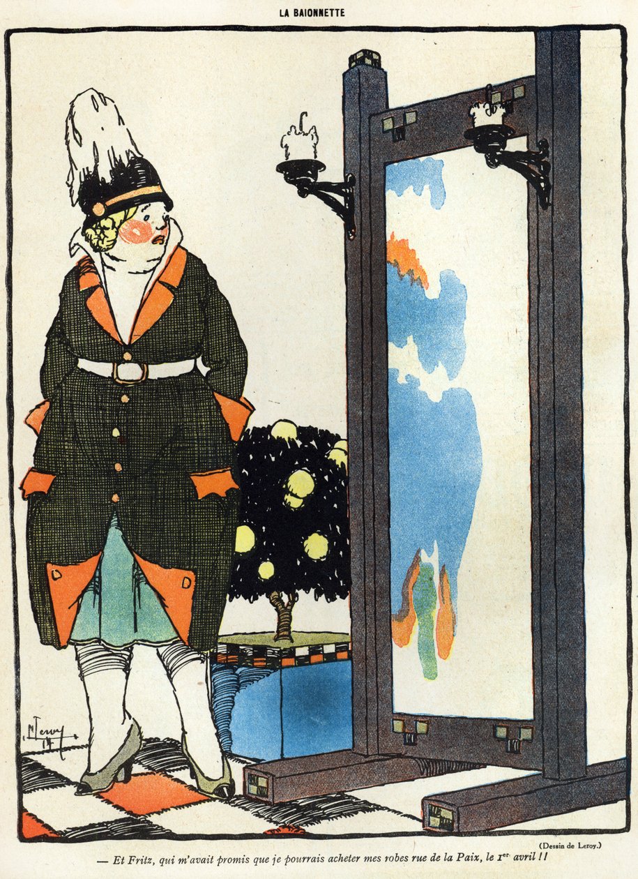 La Baionette dergisinin 29 Mart tarihli April Fools Day (Poisson dAvril) sayısından Paris