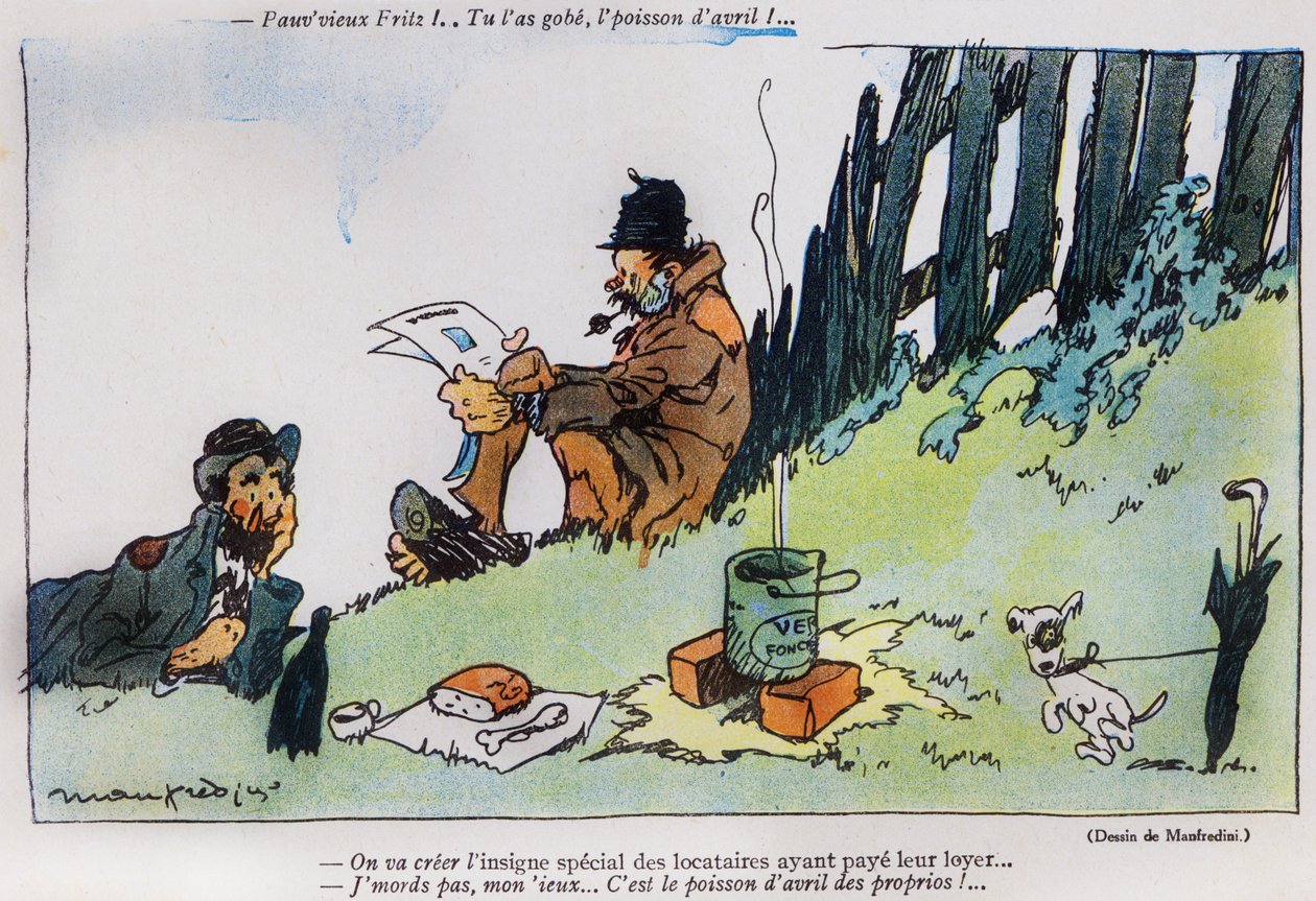 29 Mart 1917, La Baionnette dergisinin 1 Nisan (Poisson d