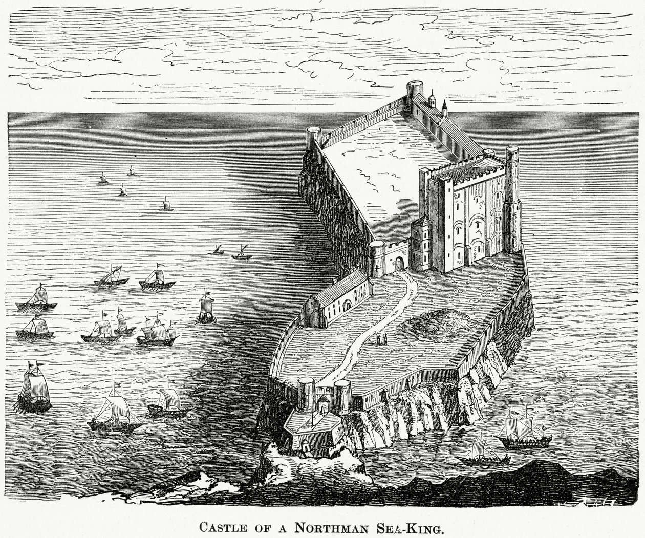 Bir Kuzeyli Deniz Kralının Kalesi, 1880 dolayları by French School