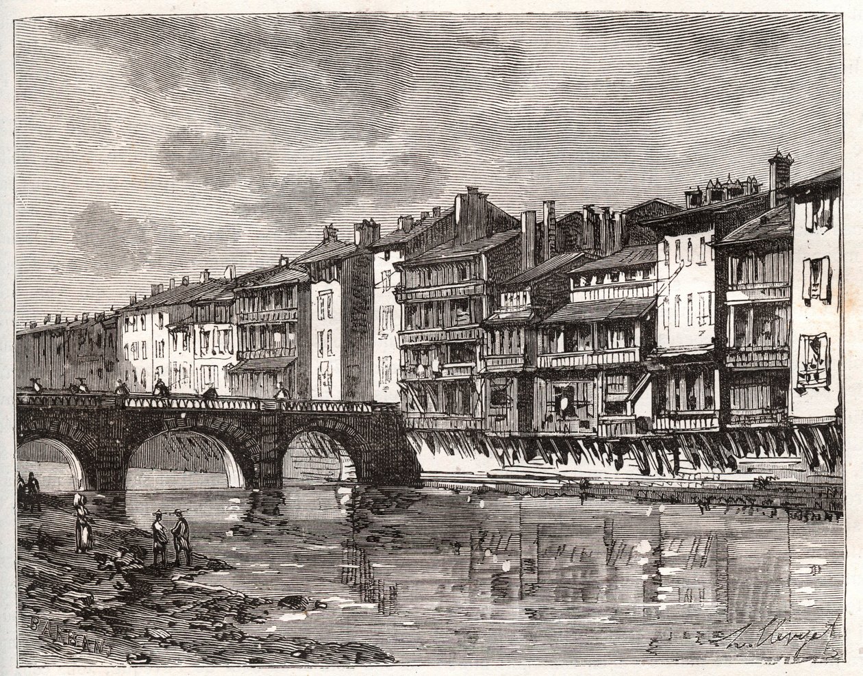 Castres - Languedoc-Roussillon-Midi-Pyrenees - V.-A. Malt-Kahverengi. 1884 by French School