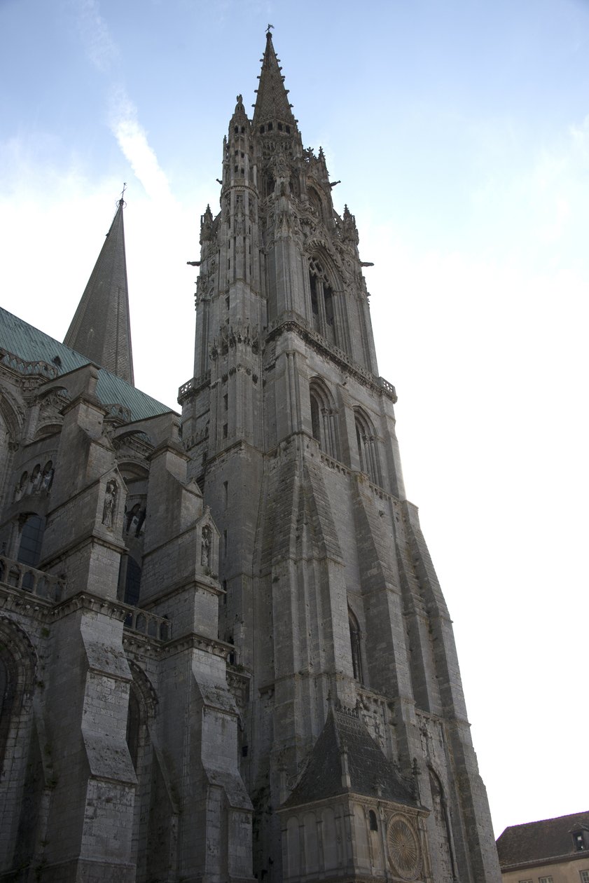 Chartres Katedrali, Saat Köşkü ile Kuzey Cephesi by French School