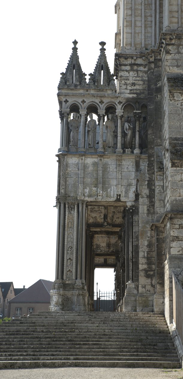 Cathedrale de chartres, güney portalının detayı by French School