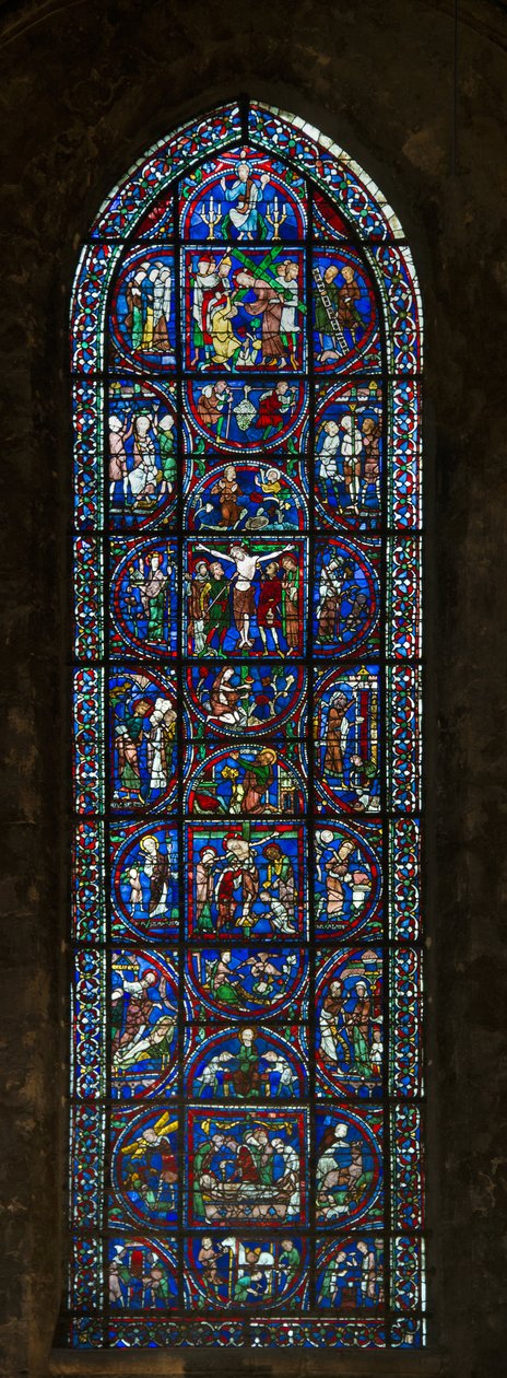 Chartres Katedrali, vitray: tipoloji tutkusu by French School