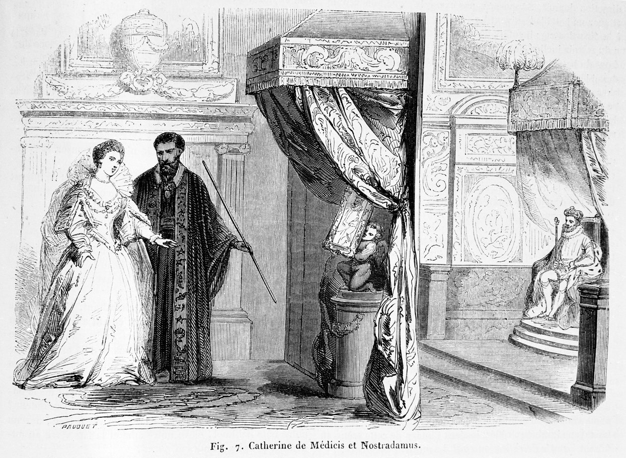Catherine de Medici (1519-89), Nostradamus ile, Magasin Pittoresque