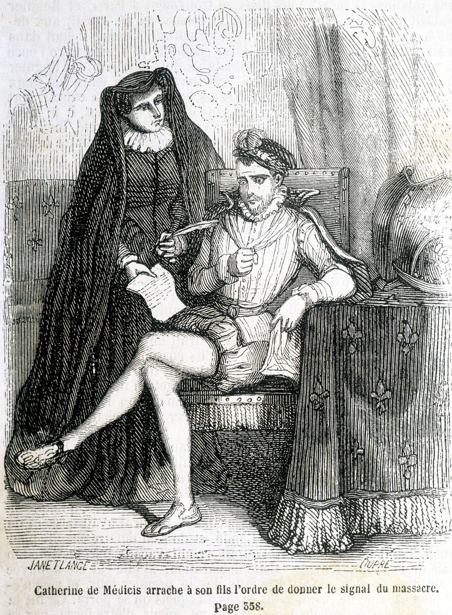 Catherine de Medici (Caterina de Medici) oğlundan (Charles IX) 1572