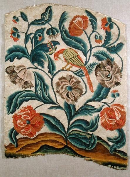 Sandalye sırtlığı, c.1725-50 (tuval üzerine nakış) by French School