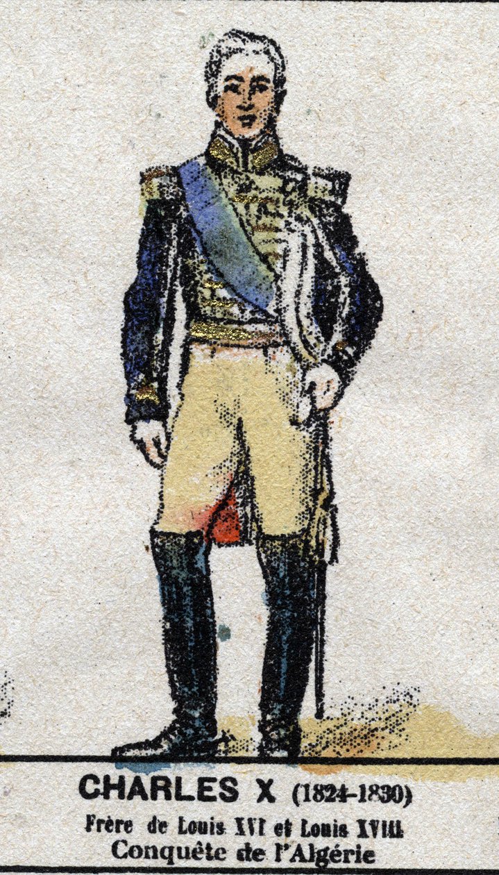 Charles X (1757-1836), Fransa kralı. “” Galeriede Kings and Queens of France ve 1643