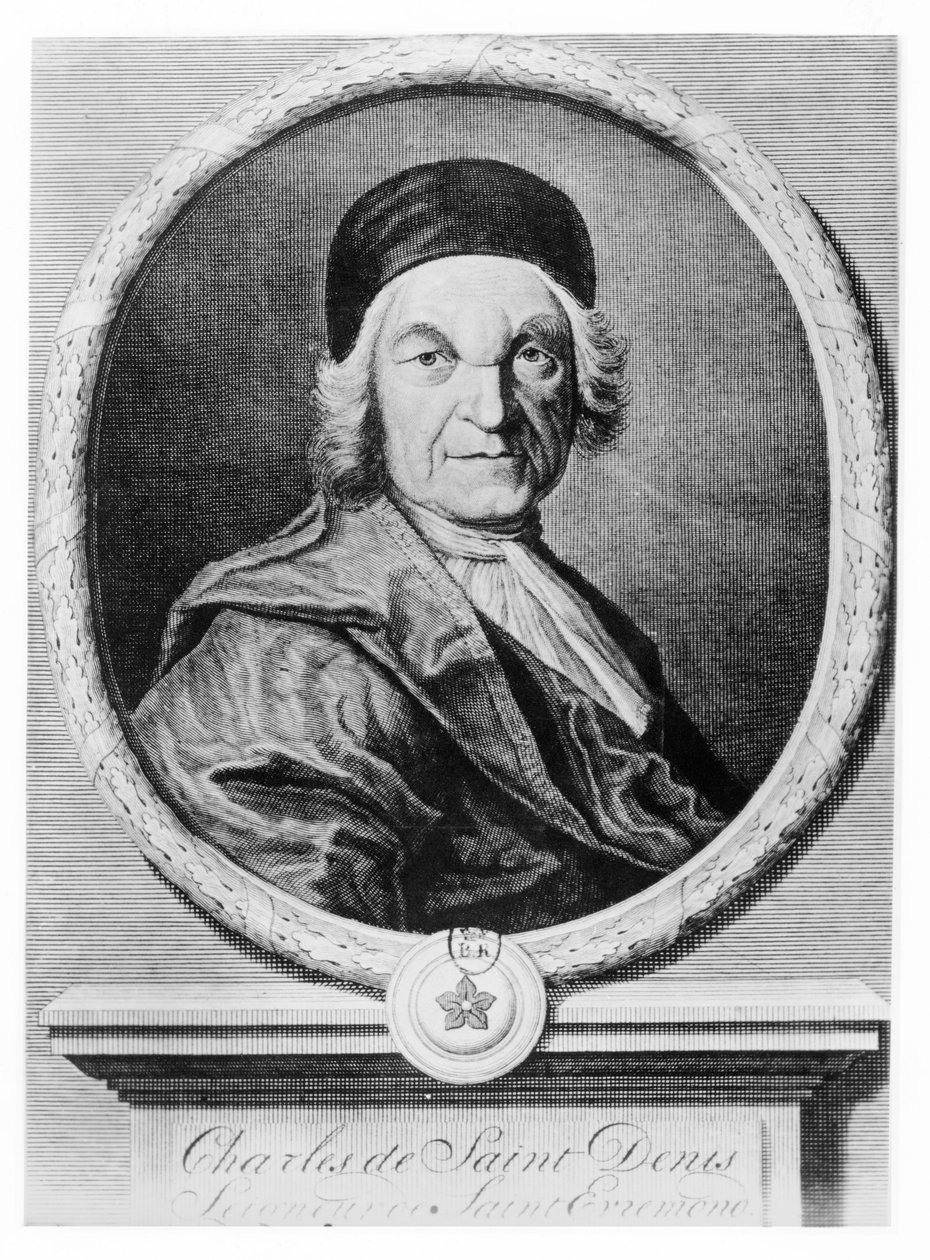 Charles de Saint-Évremond (gravür) by French School