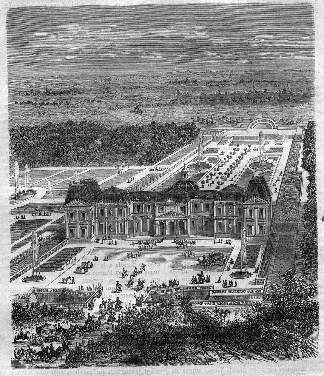 Chateau de Vaux Le Vicomte (Vaux-Le-Vicomte), Nicolas Fouquet (1615-1680), Viscount de Melun ve Louis XIV Maliye Departmanı de Vaux. Maurice Lachatre