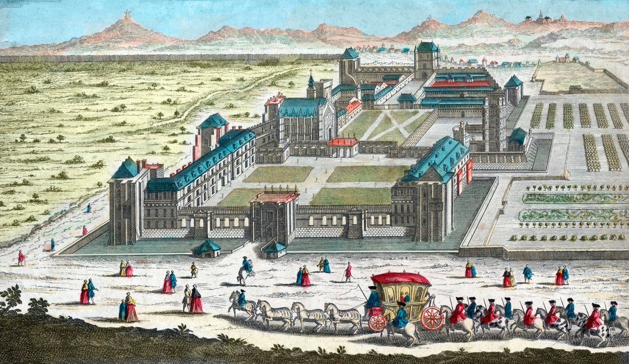 Paris yakınlarındaki Chateau de Vincennes - 18. yüzyılda by French School