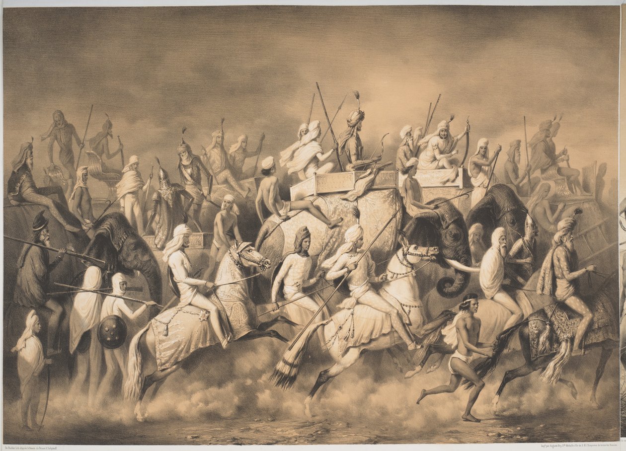 Chir Singh, Sihlerin Mihracesi ve Pencap Kralı, maiyetiyle birlikte Lahore yakınlarında avlanıyor, 