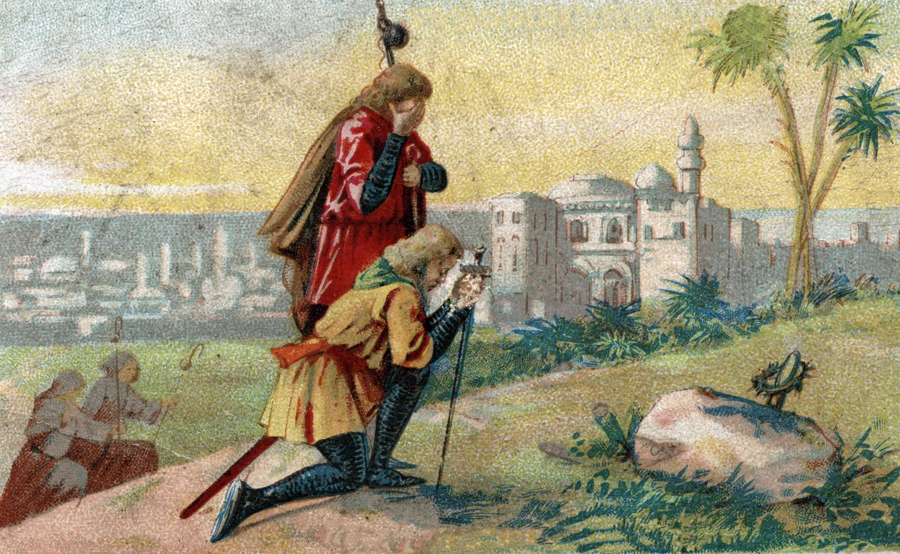 19. yüzyılın sonunun kromolitografisi. by French School