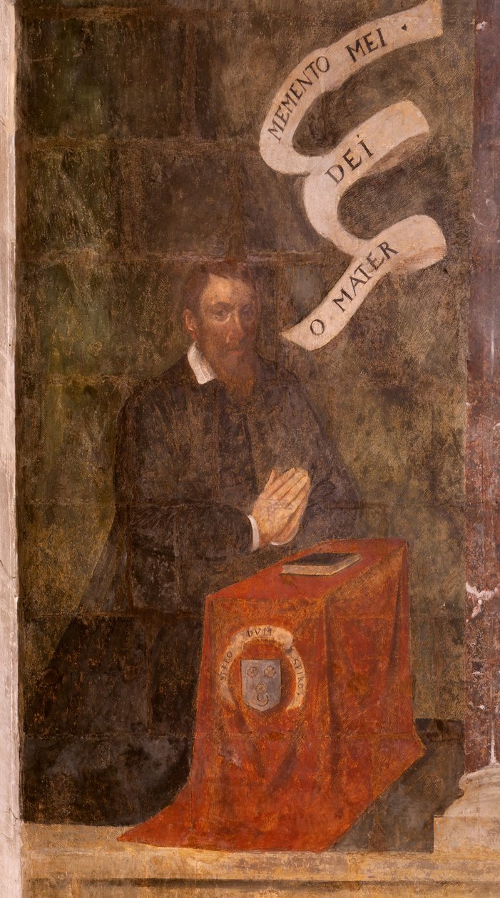 Kilise (Vaftizci Yahya Kilisesi). İç mekan. Şapel Saint-Fursy. Duvar resimleri. Meryem