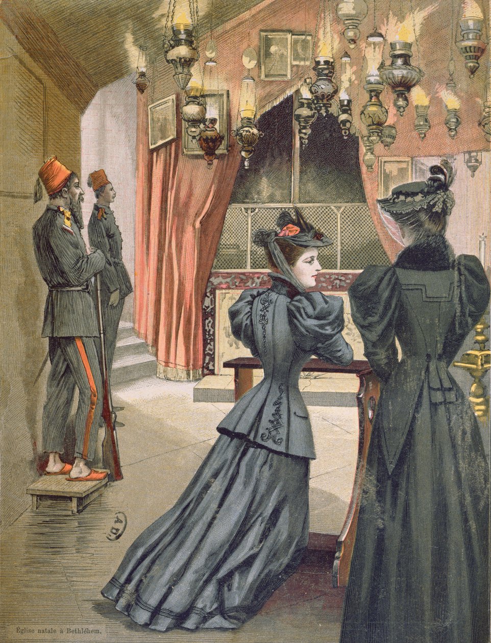Doğuş Kilisesi, Bethlehem, 1894 by French School