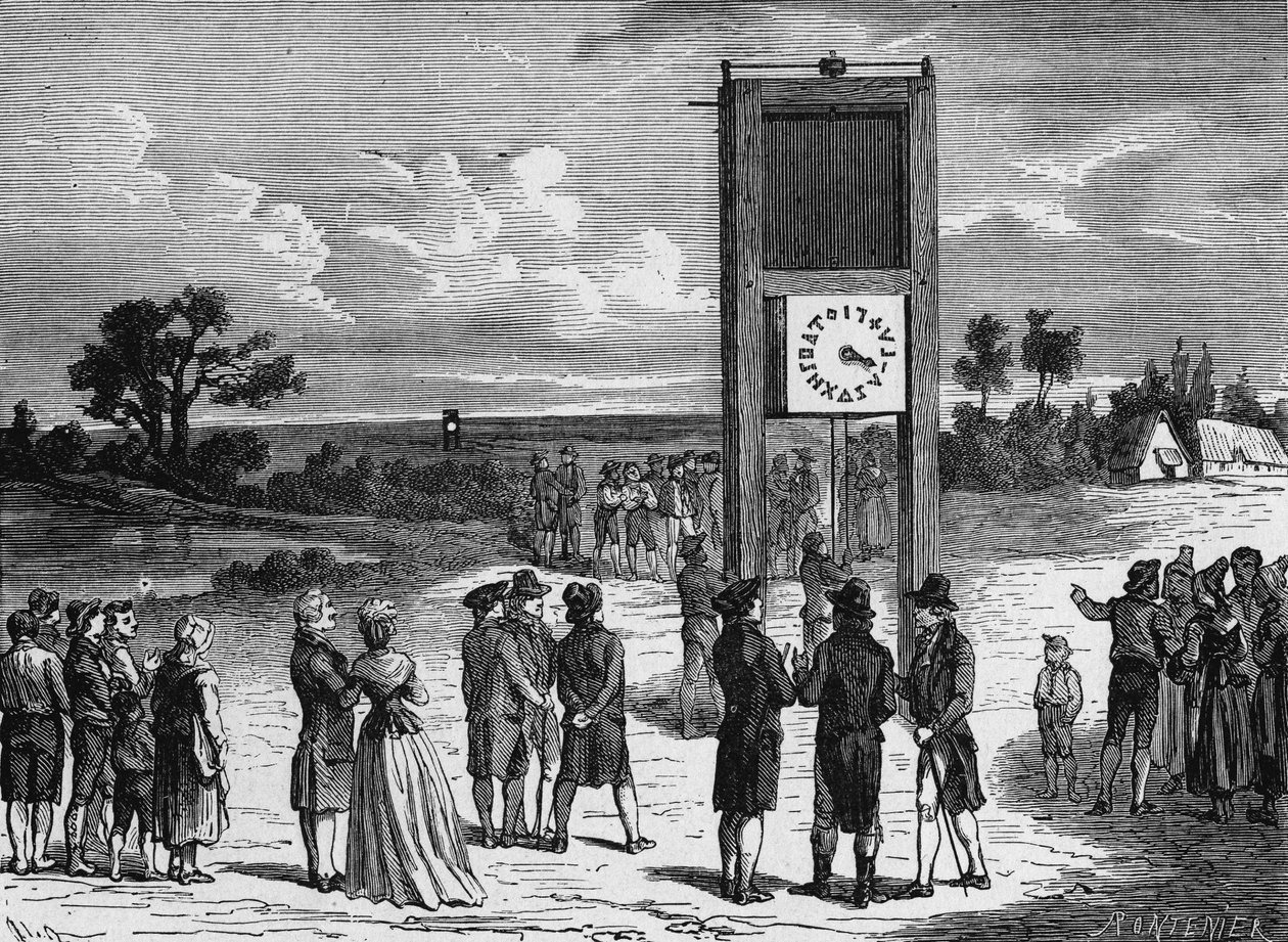 Claude Chappe ilk hava telgrafını 1793