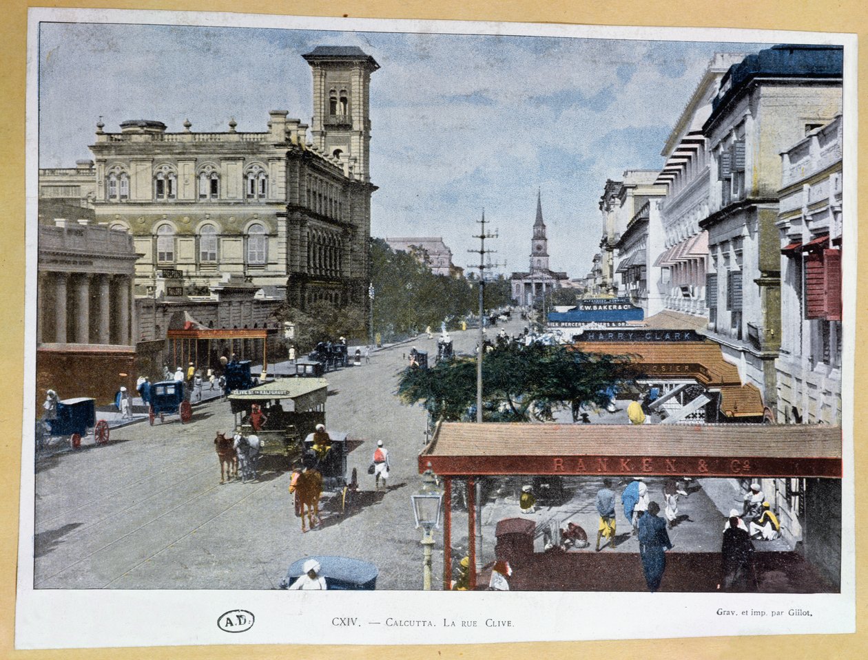 Clive Street, Kalküta, Hindistan by French School