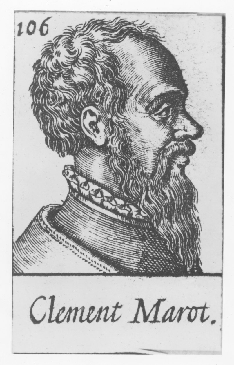 Clement Marot (gravür) by French School