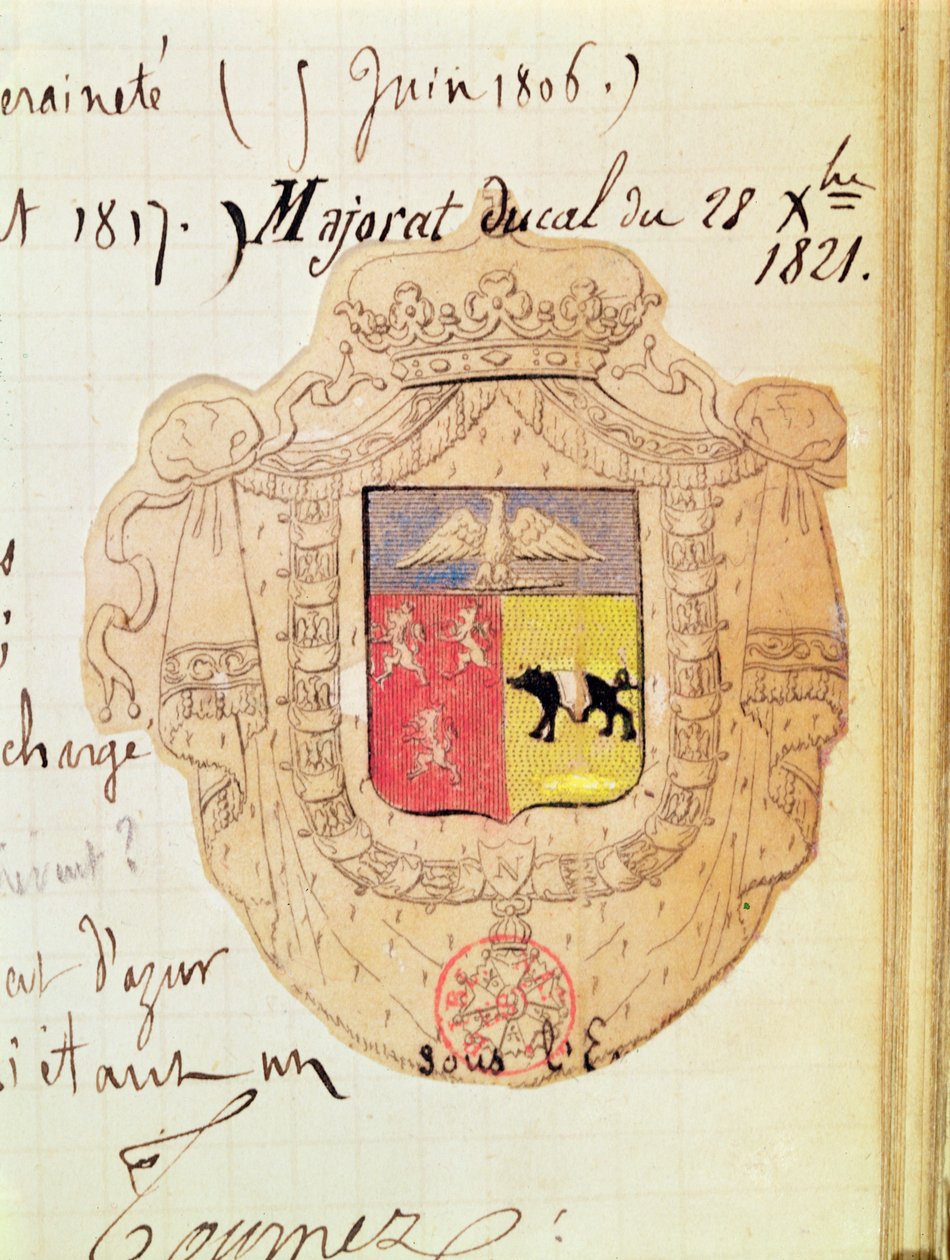 Charles Maurice de Talleyrand-Perigord (1754-1838) Benevento Prensi arması by French School