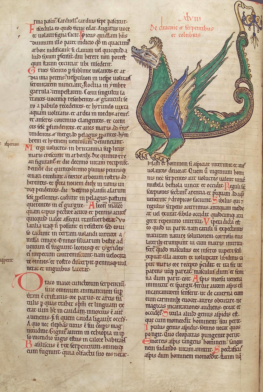 Morina. Guelf. 1 Güd. en. 40v, Lambert de Saint-Omer tarafından yazılan Liber Floridus