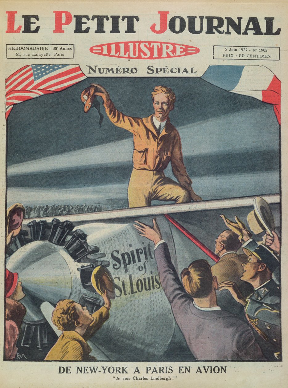 Albay Charles Lindbergh (1902-74), 21 Mayıs 1927