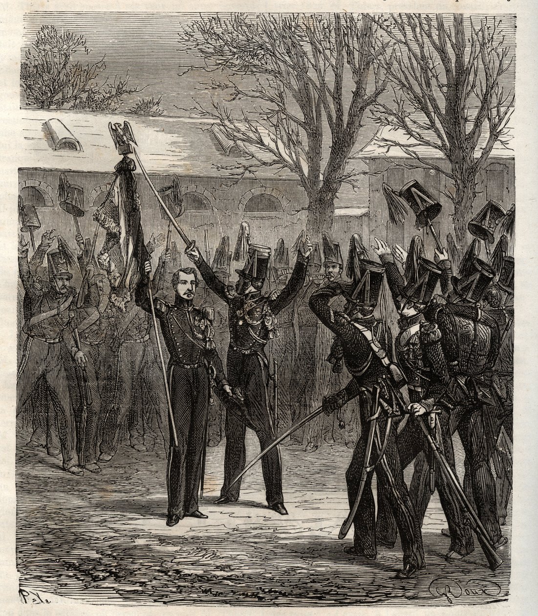 Temmuz monarşisine karşı Prens Louis Napoleon, gelecekteki Napolyon III liderliğindeki Strasbourg Komplosu - Geleceğin imparatoru Napolyon III 1836 tarafından düzenlenen Strazburg Komplosu - Prens Louis Napoleon, gelecekteki Napolyon tarafından düzenlenen  by French School