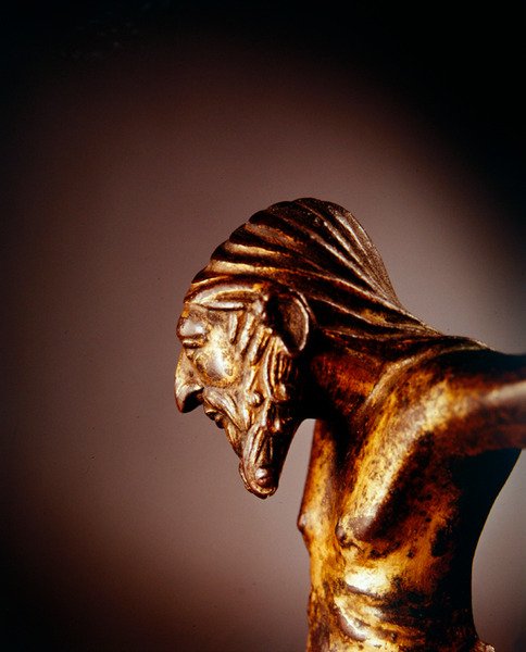 Corpus Christi, c.1130 (altın yaldızlı bronz) by French School