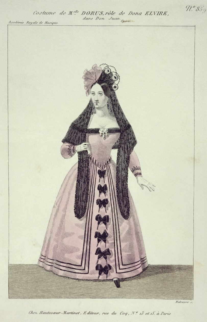 Hautecoeur-Martinet tarafından basılmış, Maleuvre tarafından oyulmuş, Don Giovanni